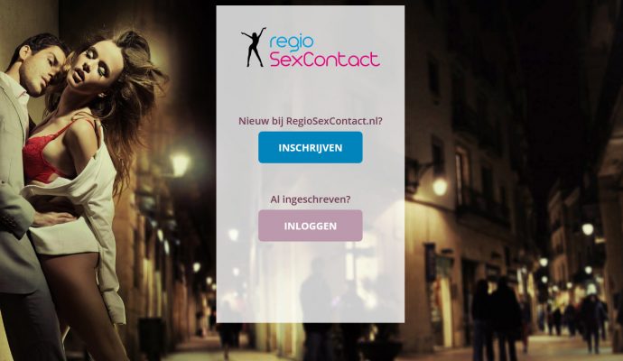 Screenshots RegioSexcontact.nl app